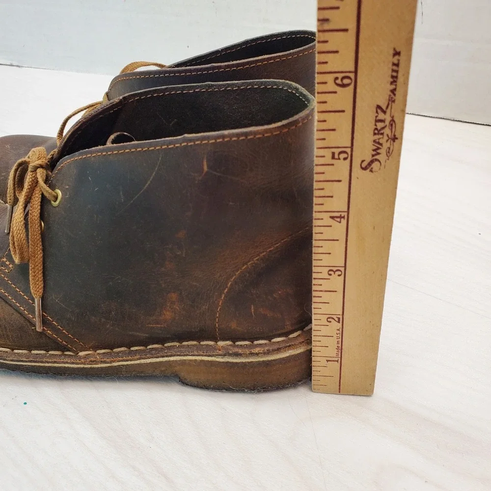 Clarks Originals Desert Boot Mens 7.5 M Beeswax Leather Chukka Brown Gorpcore